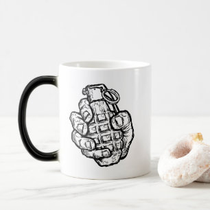 Taza Mágica Granada De Mano Al Estilo De Los Comics