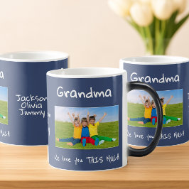 Taza Mágica Grandma We Love You This Much Photo Christmas Gift