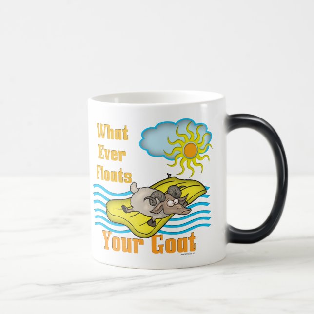 Taza Mágica Grasa divertida flota tu cabra (Derecha)
