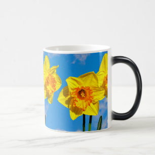 Taza Mágica Grupo de Daffodils Flores de la Medalla de Oro Mug