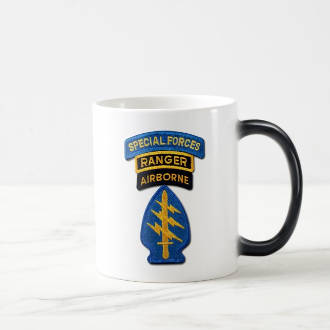 Taza Mágica Grupo de Fuerzas Especiales Berets Verdes SFG SF V (Derecha)