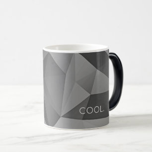 Taza Mágica GUAY. Ángulos geométricos Gris moderno Resumen Div