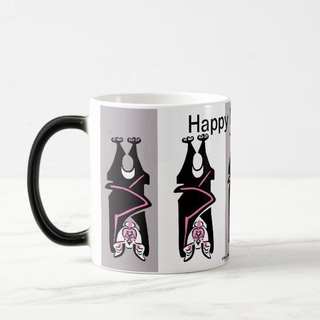 Taza Mágica Guay - dibujado a mano - HAPPY HALLOWEEN - (Izquierda)
