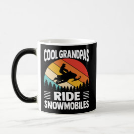 Taza Mágica Guay Grandpas Ride Snowmobiles Garndpa