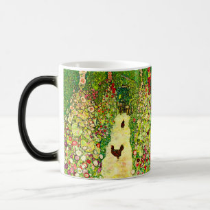 Taza Mágica Gustav Klimt Garden con pollos