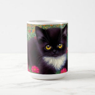 Taza Mágica Gustav Klimt Tuxedo Cat