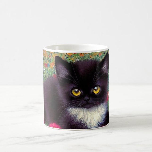 Taza Mágica Gustav Klimt Tuxedo Cat (Centro)