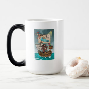 Taza Mágica Hablar como un Día del Pirata