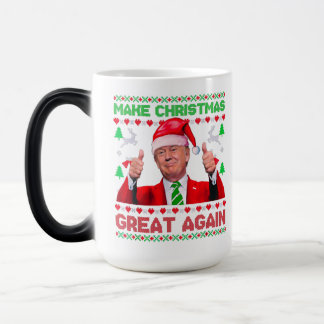 Taza Mágica Hacer grandes Navidades a los Navidades de Trump n