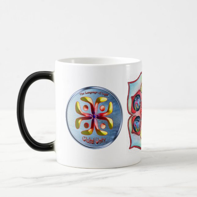 Taza Mágica Haciendo garabatos sobre el símbolo de la unidad m (Izquierda)