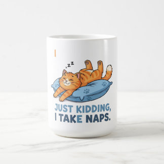Taza Mágica Hago ejercicio... solo bromeo, tomo siestas