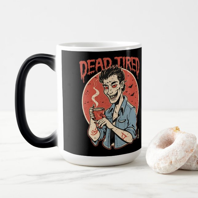 Taza Mágica Halloween Coffee Mug (Con donut)