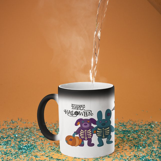 Taza Mágica Halloween con dibujos animados y calabazas (Subido por el creador)
