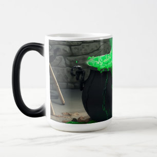 Taza Mágica Halloween de Cauldron, una bruja torpe