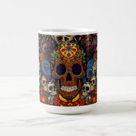 Taza Mágica Halloween, Fiesta de Calabazas de Cráneo de Azúcar