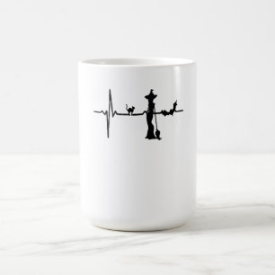 Taza Mágica Halloween Heart Beat Black Cat and Bat