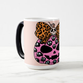 Taza Mágica Halloween, Patrón de Calavera, Cara de Calabaza, M