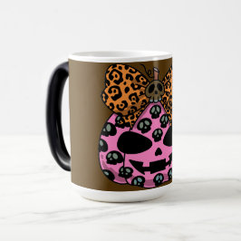 Taza Mágica Halloween, Patrón de Calavera, Cara de Calabaza, M