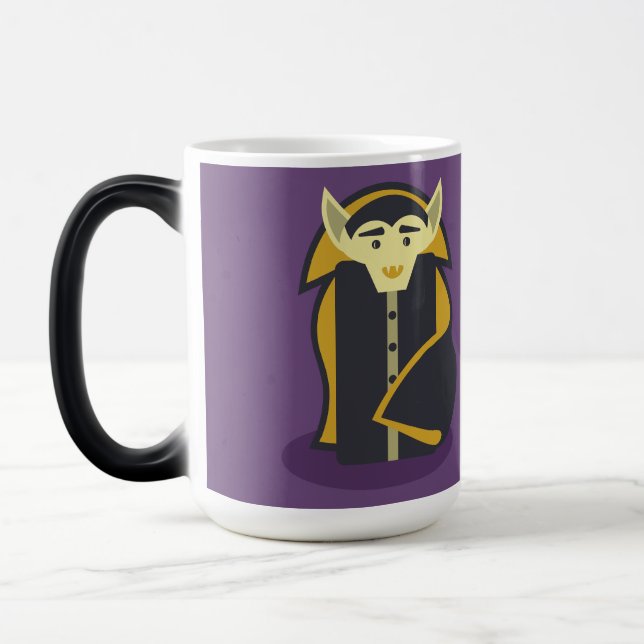 Taza Mágica Halloween Skeleton Dracula Mummy Grim Reaper (Izquierda)