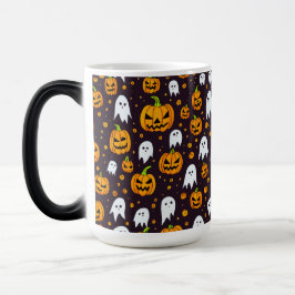 Taza Mágica Halloween: Sonrisas espeluznantes y amigos de cala