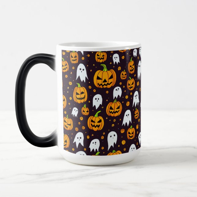 Taza Mágica Halloween: Sonrisas espeluznantes y amigos de cala (Izquierda)