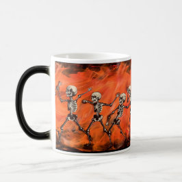 Taza Mágica Halloween Spooky Dancing Skeletons - Morphing Mug