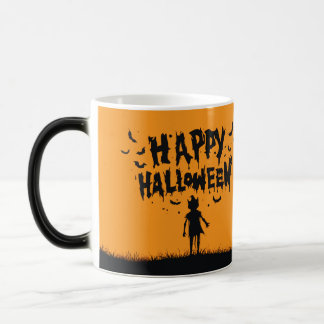 Taza Mágica Happy Halloween:Mug with Mysterious Silhouette