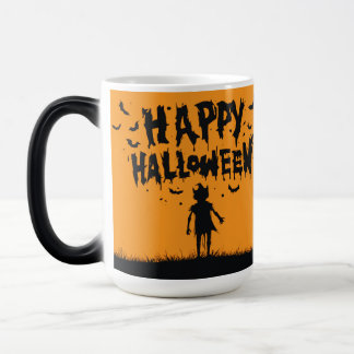 Taza Mágica Happy Halloween:Mug with Mysterious Silhouette