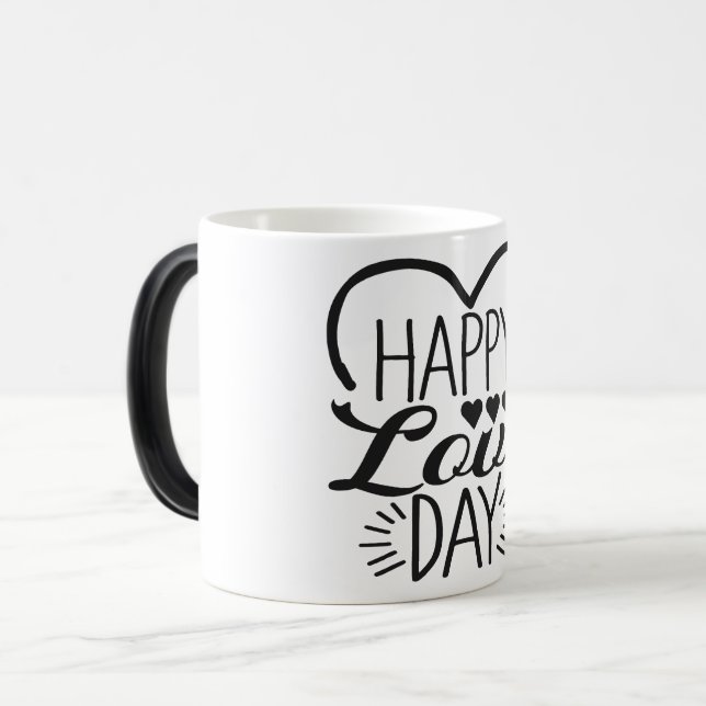 Taza Mágica happy love day (Anverso izquierdo)