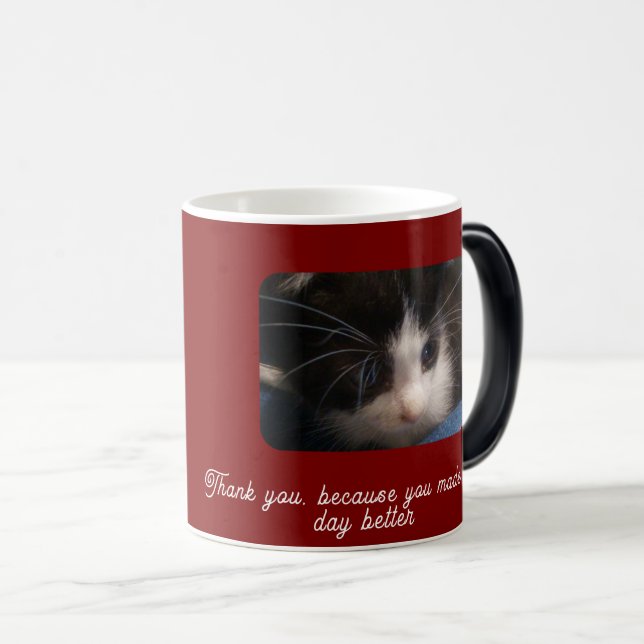 Taza Mágica Happy Meow Day ,Cat Lovers (Anverso derecho)
