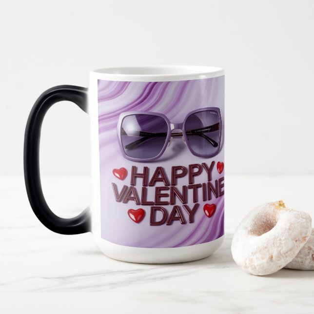 Taza Mágica Happy Valentine Day Morphing Mug  (Con donut)
