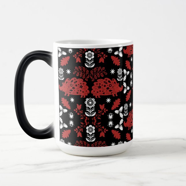 Taza Mágica Hedgehog Folk Art (Izquierda)