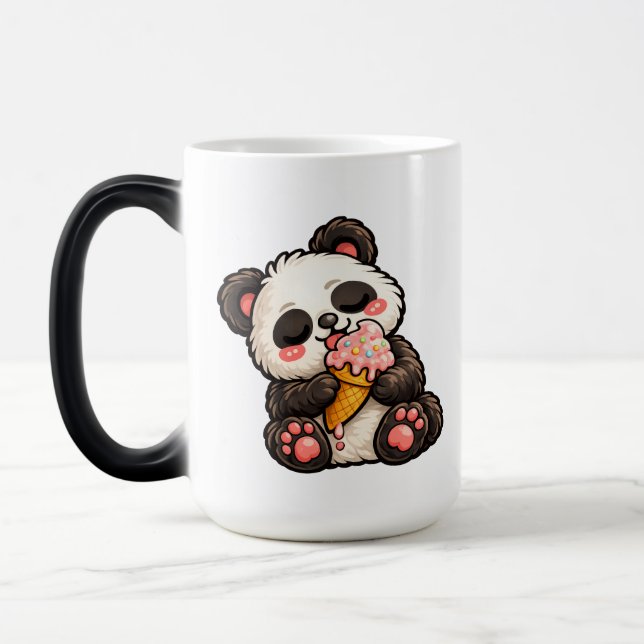 Taza Mágica Helado de Panda Adorable (Izquierda)