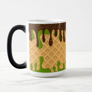Taza Mágica Helado, Goteando  Éxtasis de Choco Matcha , Modern