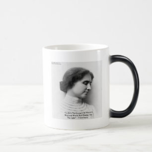 Taza Mágica Helen Keller "Fe/Fuerza" Cita de Sabiduría Regalos