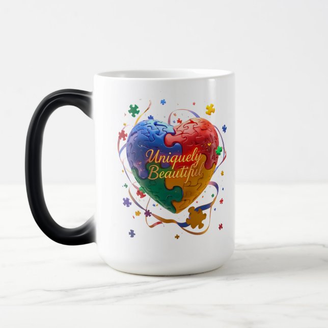 Taza Mágica Hermosa - Cuidada colección de conciencia de autis (Izquierda)