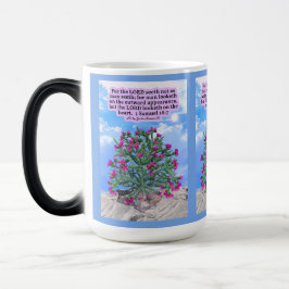 Taza Mágica Hermosa Escritura de Cactus de Cholla 1 Samuel 16: