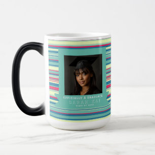 Taza Mágica Hermosa impresión de franja Clase graduada
