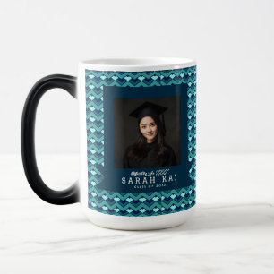 Taza Mágica Hermosa impresión en zigzag para clase graduada