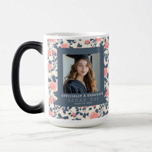 Taza Mágica Hermosa Rosa Imprimir Graduada