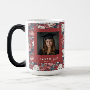 Taza Mágica Hermosas Peonías Regalo de Graduación para Esposo 