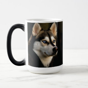 Taza Mágica Hermoso Cojín decorativo Husky