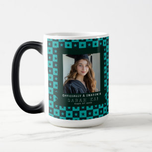 Taza Mágica Hermoso cuadrado impreso graduado universitario