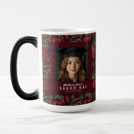 Taza Mágica Hermoso patrón de Lirios de Calla amigo Grdauation