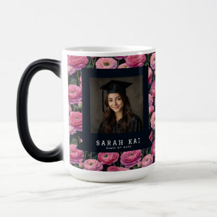 Taza Mágica Hermoso patrón de ranúnculo farmacéutico certifica