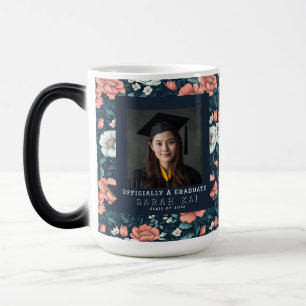 Taza Mágica Hermoso regalo de flor de rosa para él graduado
