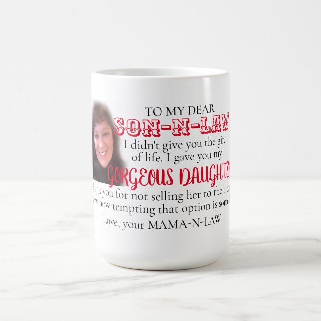 Taza Mágica Hijo en derecho   (Centro)