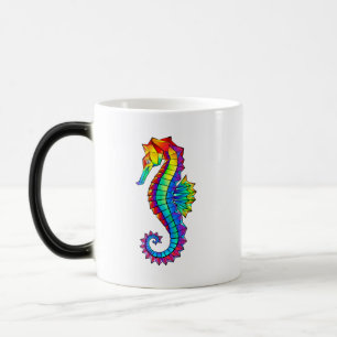 Taza Mágica Hipoahoría marino poligonal arcoiris