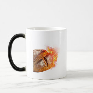 Taza Mágica Hogaza de pan artesanal explosivo y ardiente
