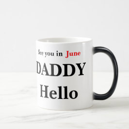 Taza Mágica Hola papá Embarazo revelar Café Mug